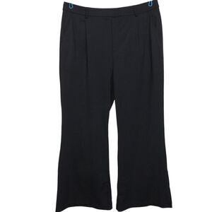 Halara HaloTek Air Black High Waist Pleated Pull On Flare Pants Size XL